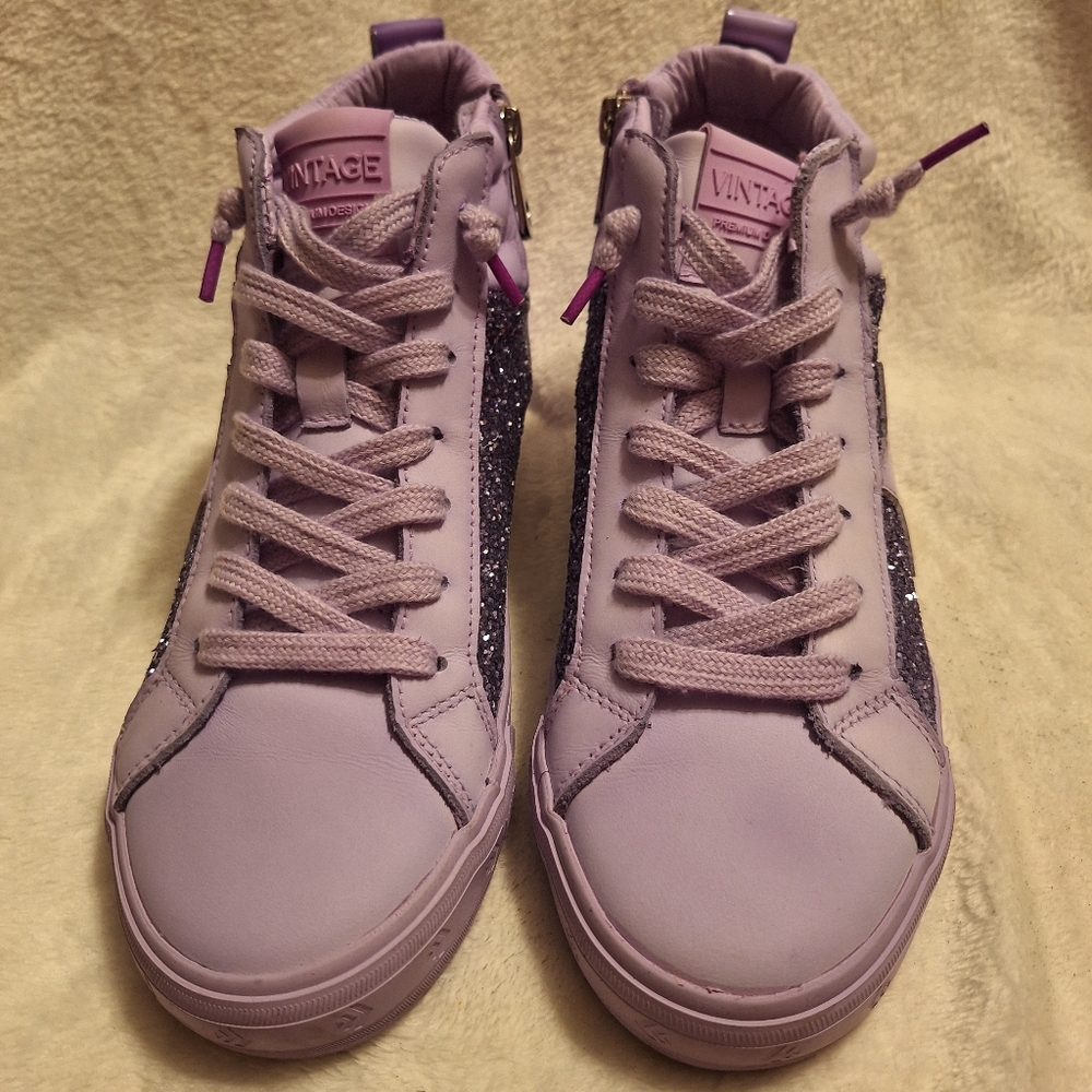 Vintage Havana Alexis Hightop Sneakers In Purple Size 7.5 Womens